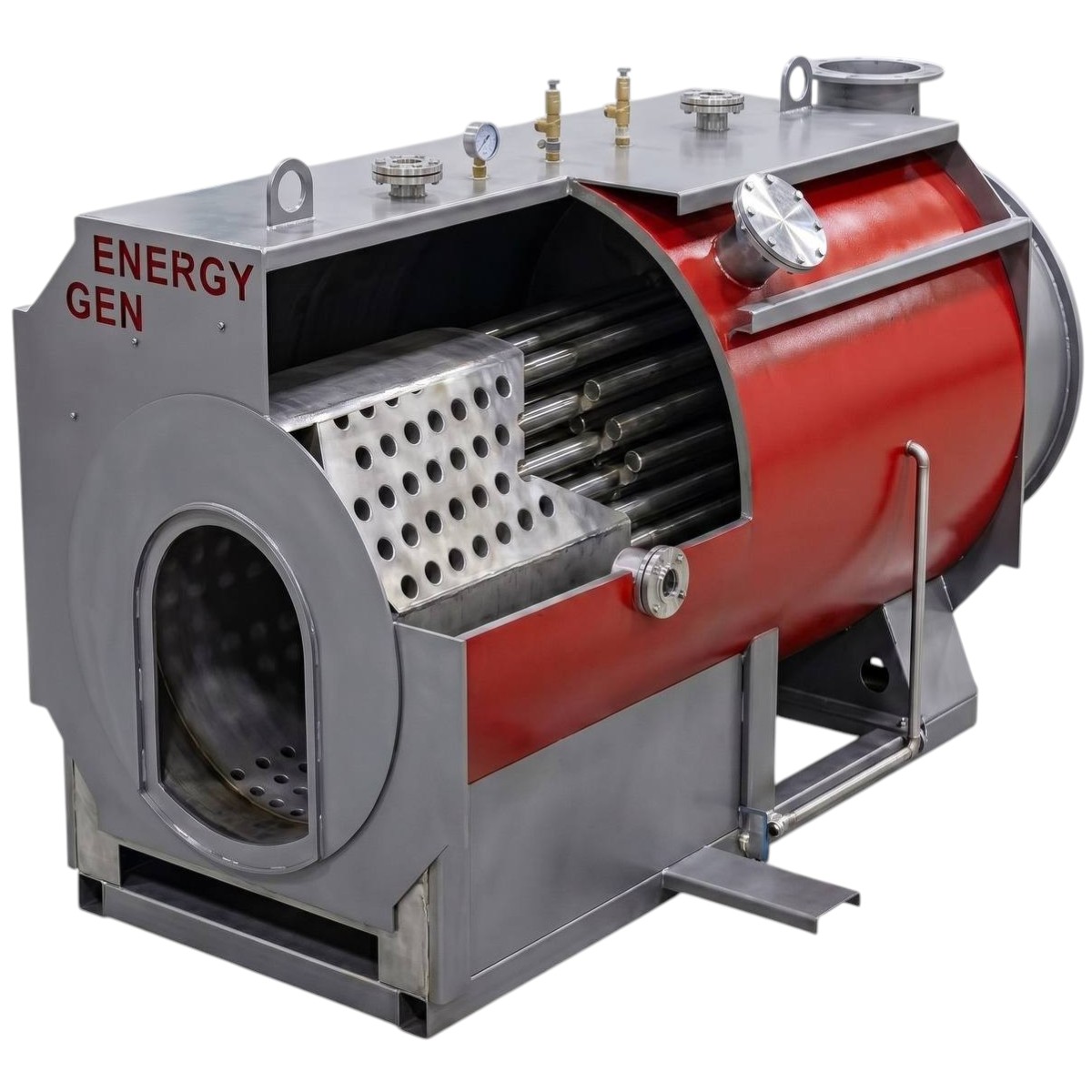 Паровой котёл твёрдое топливо GenEnergy ST-150 Купить паровой котёл твёрдое топливо genenergy st-150