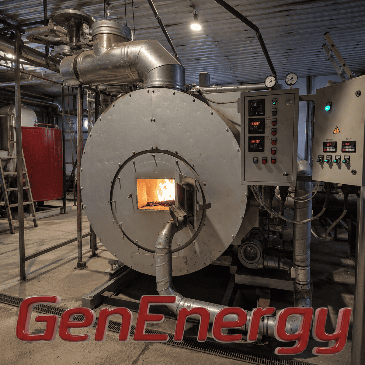 Парогенератор пелетный GenEnergy STP-400 Парогенератор пелетный GenEnergy STP-400