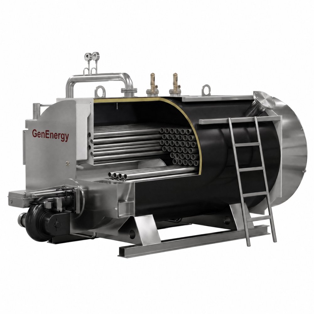 Паровой котёл мазутный GenEnergy SM-500 Купить паровой котёл мазутный genenergy sm-500